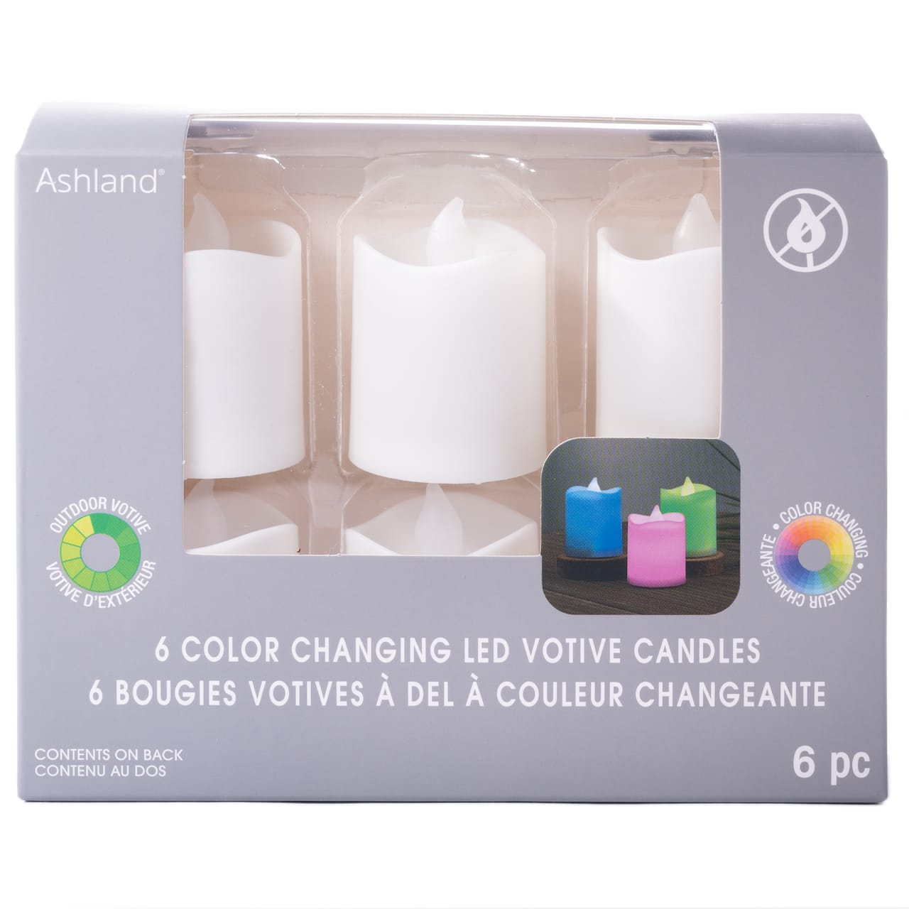 Colour Changing LED Votive Candles Set by Ashland®